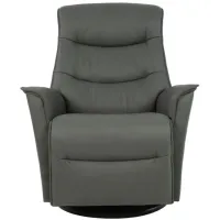 Dallas Large Recliner in SL Grey by Fjords USA