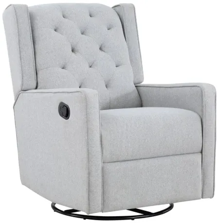 Bryton Gliding Swivel Recliner in Brushed Tweed by Heritage Baby