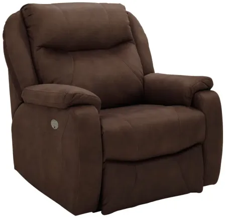 Watson Microfiber Power Recliner in Savvy Cognac by Southern Motion