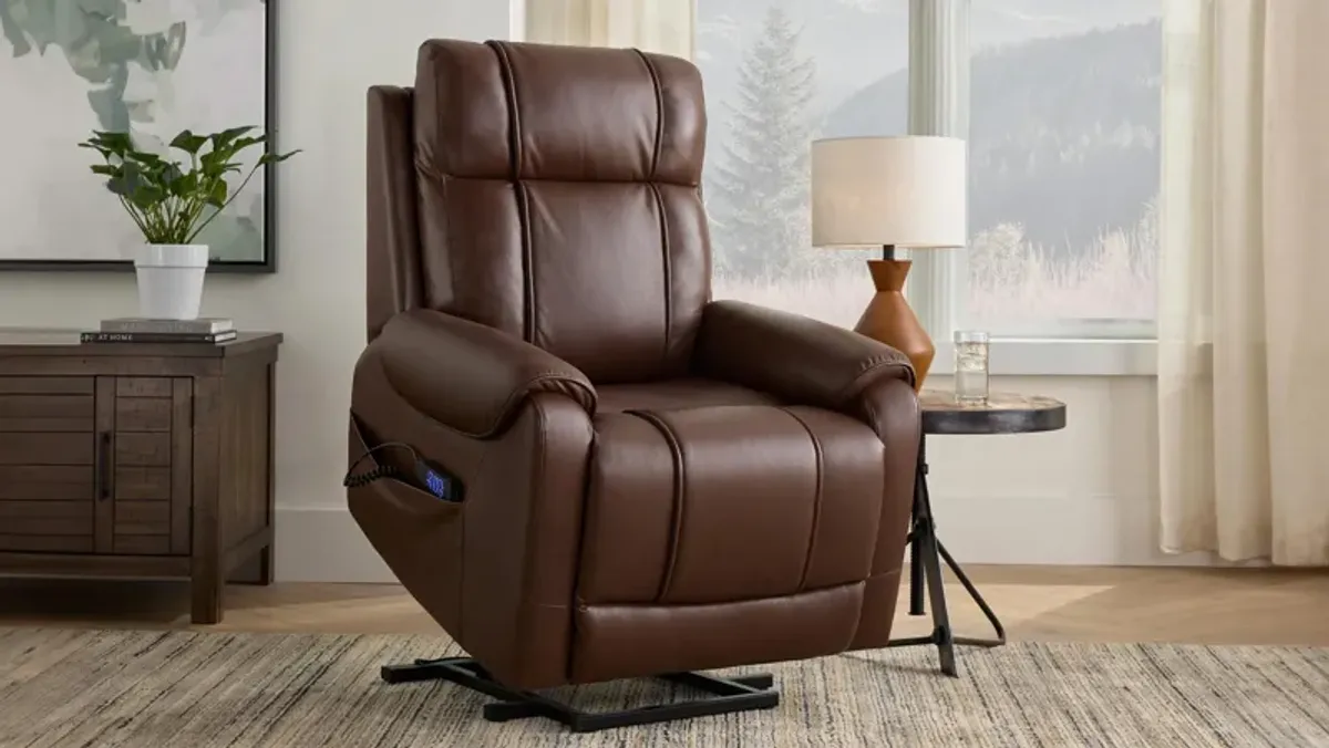 Hickory Power Lift Recliner w/ Power Headrest