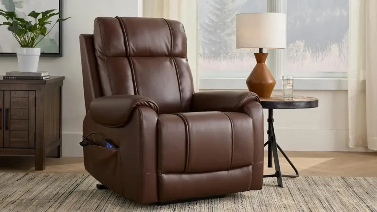 Hickory Power Lift Recliner w/ Power Headrest