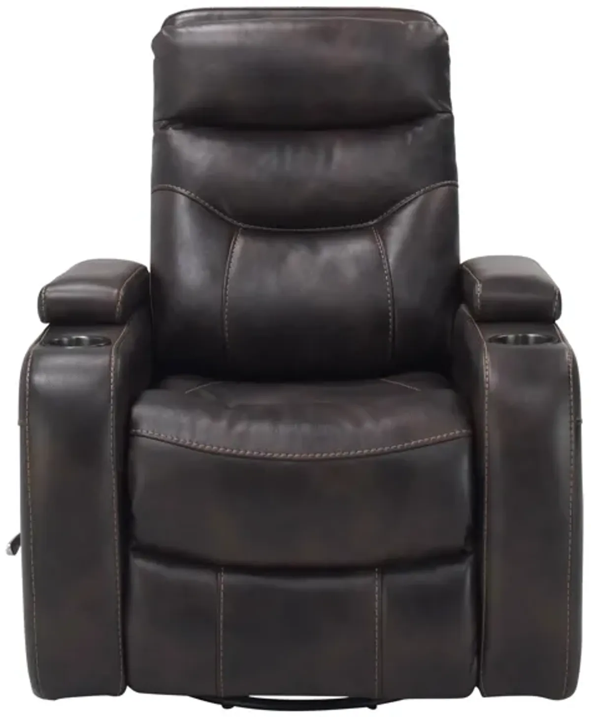 Mitch Swivel Recliner in Brown by Bellanest