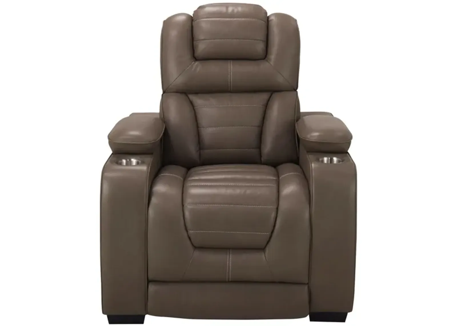 Othello Power Recliner w/Power Headrest in Manhattan Smoke by Corinthian