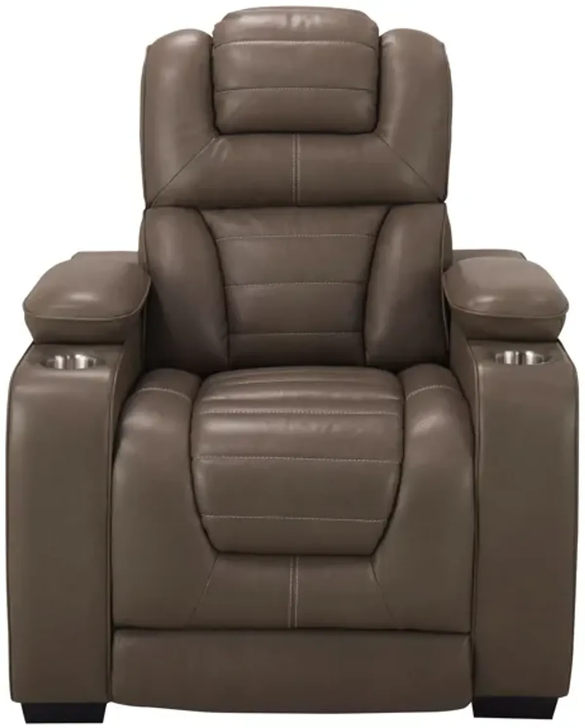 Othello Power Recliner w/Power Headrest in Manhattan Smoke by Corinthian