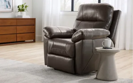 Latimer Power Recliner in Gray by Flair