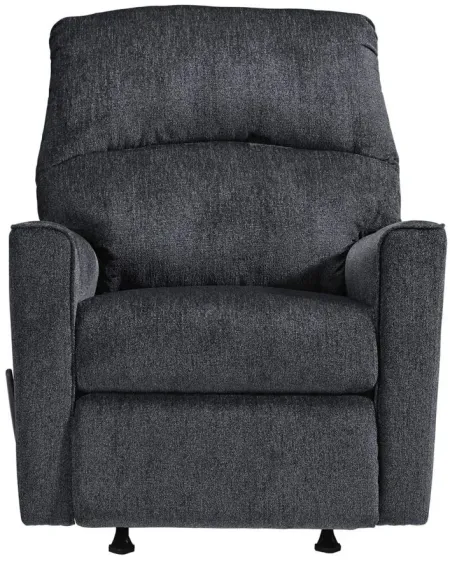 Adelson Chenille Rocker Recliner in Slate Gray by Ashley Furniture