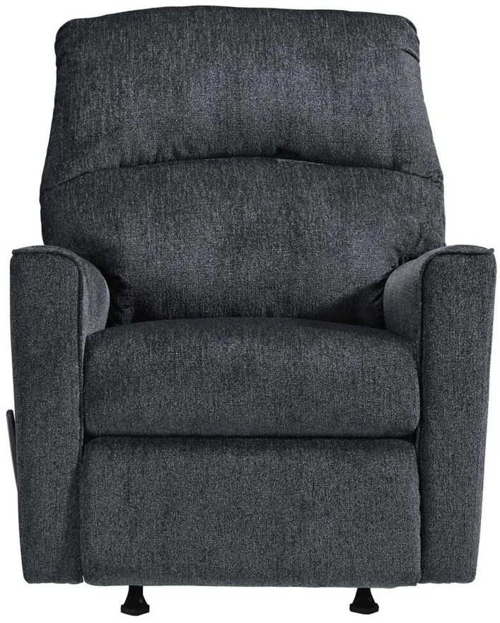 Adelson Chenille Rocker Recliner in Slate Gray by Ashley Furniture