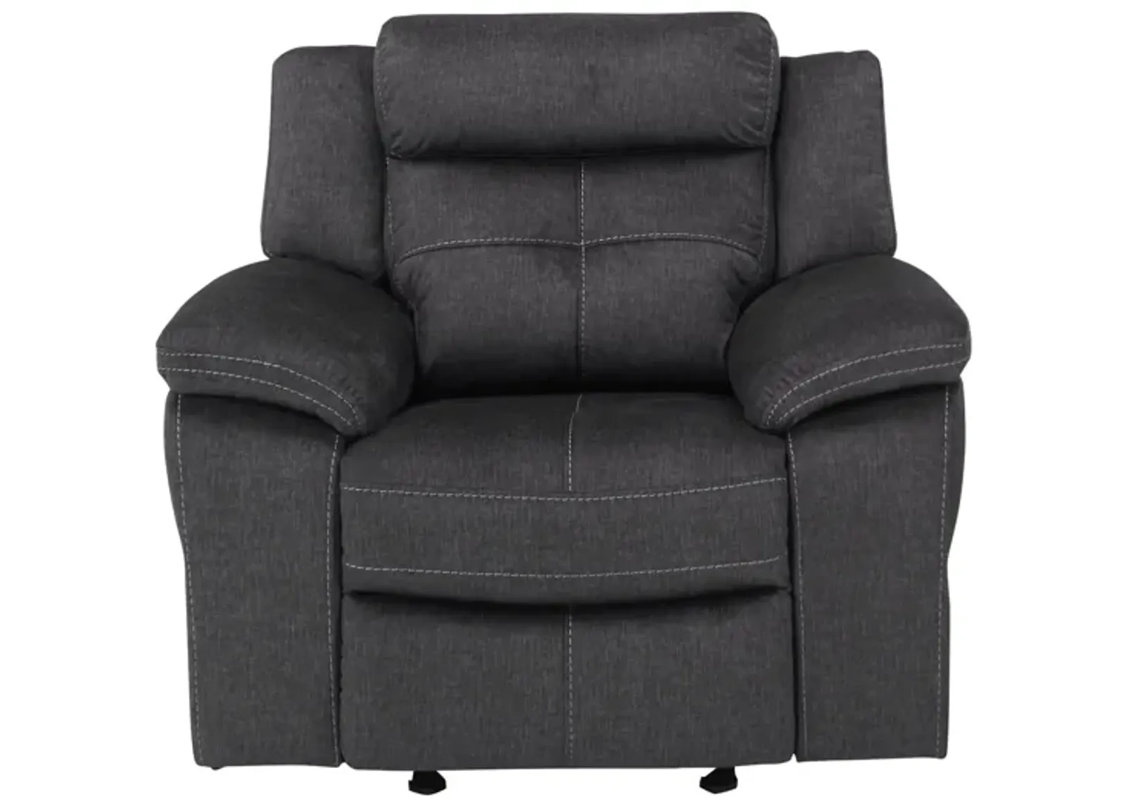 Lugano Microfiber Glider Rocker Recliner in Gray by Bellanest