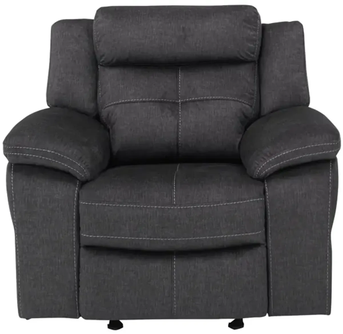 Lugano Microfiber Glider Rocker Recliner in Gray by Bellanest