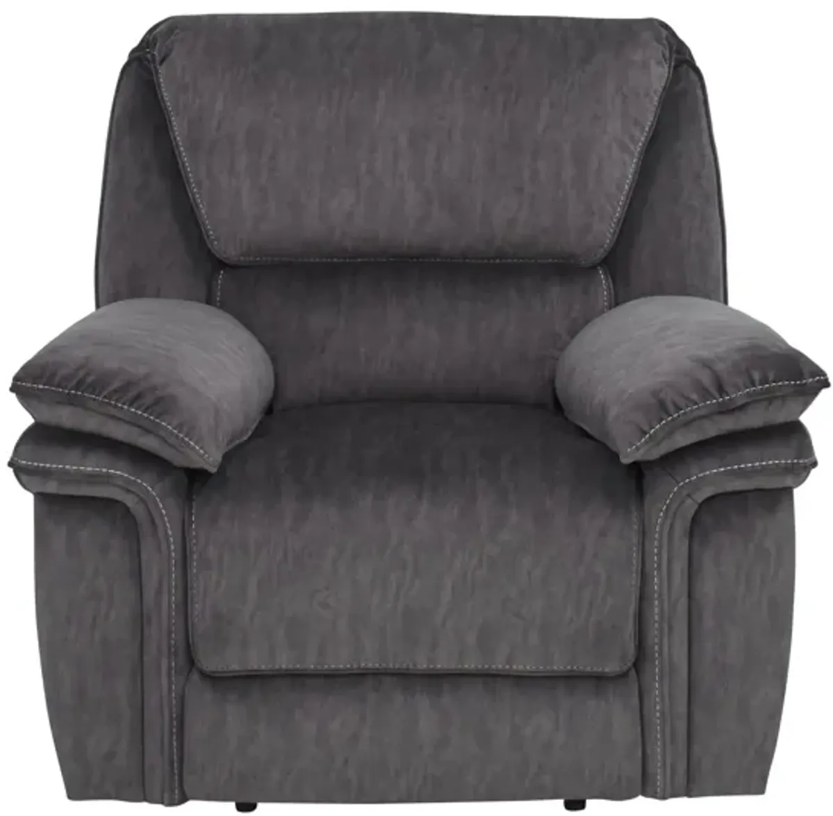 Portman Microfiber Recliner in Gray by Bellanest