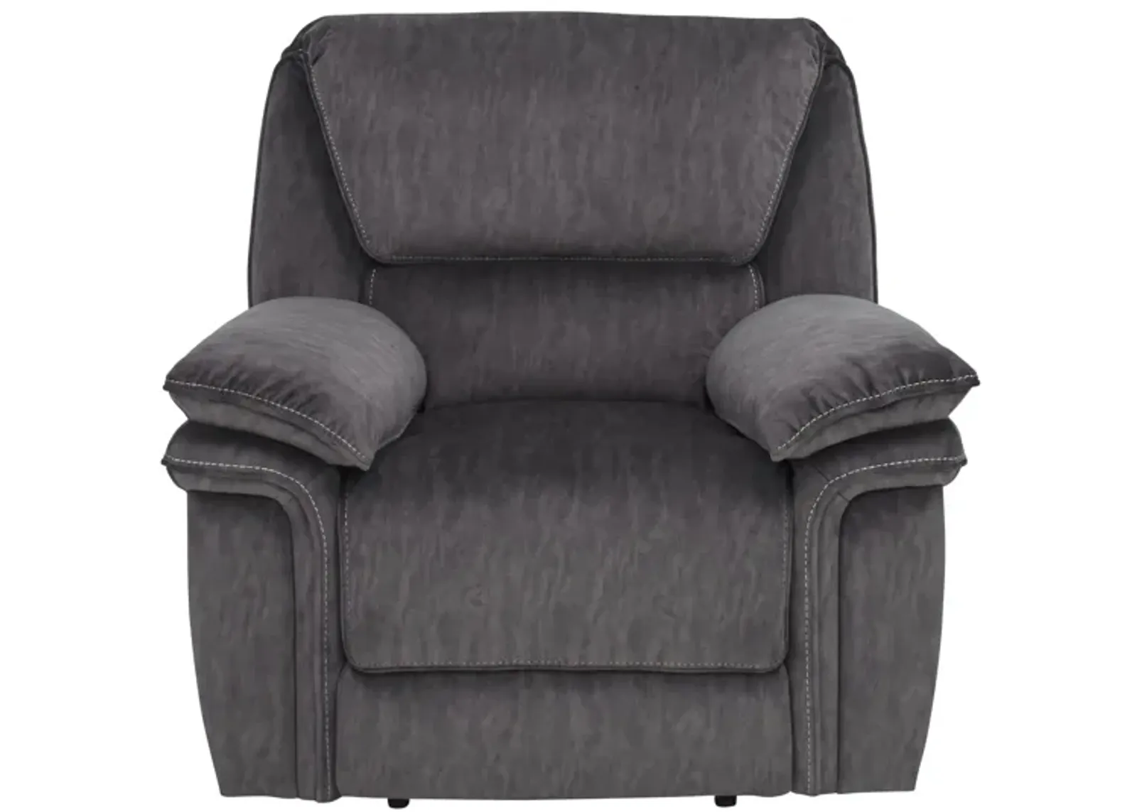 Portman Microfiber Recliner in Gray by Bellanest