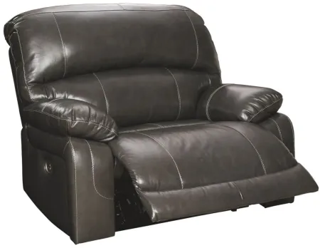 Hallstrung Oversized Power Recliner w/ Power Headrest in Gray by Ashley Furniture