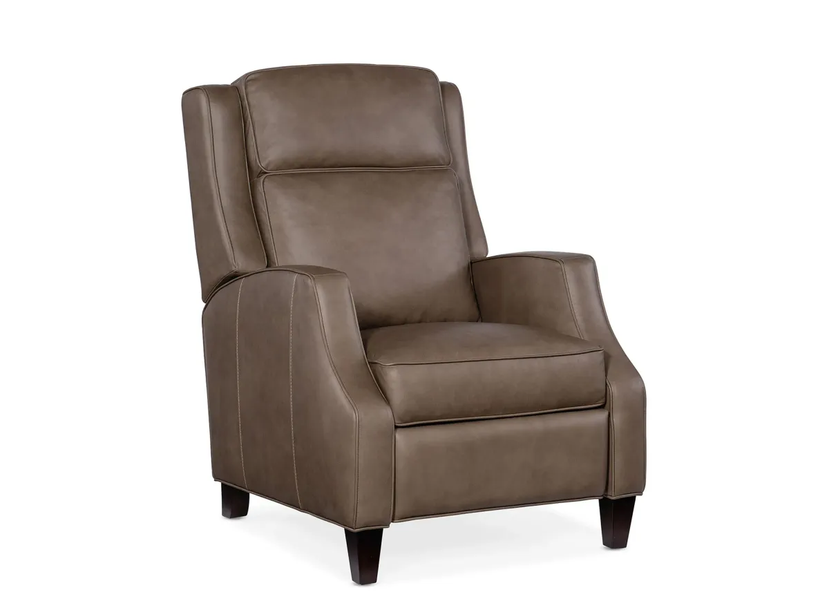 Tricia Manual Push Back Recliner in Grey by Hooker Furniture