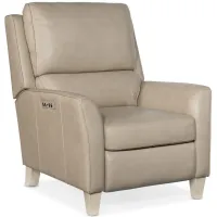 Dunes Power Recliner with Power Headrest in Aline Stone Wash by Hooker Furniture