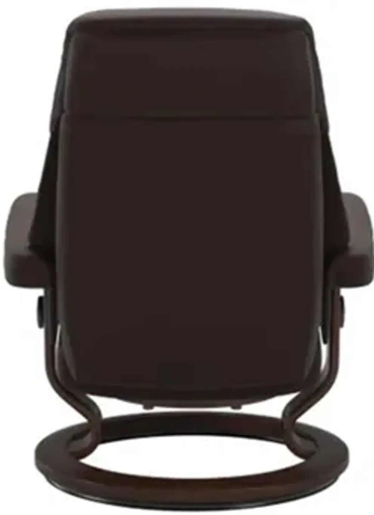 Stressless Ruby Small Classic Leather Reclining Chair and Ottoman