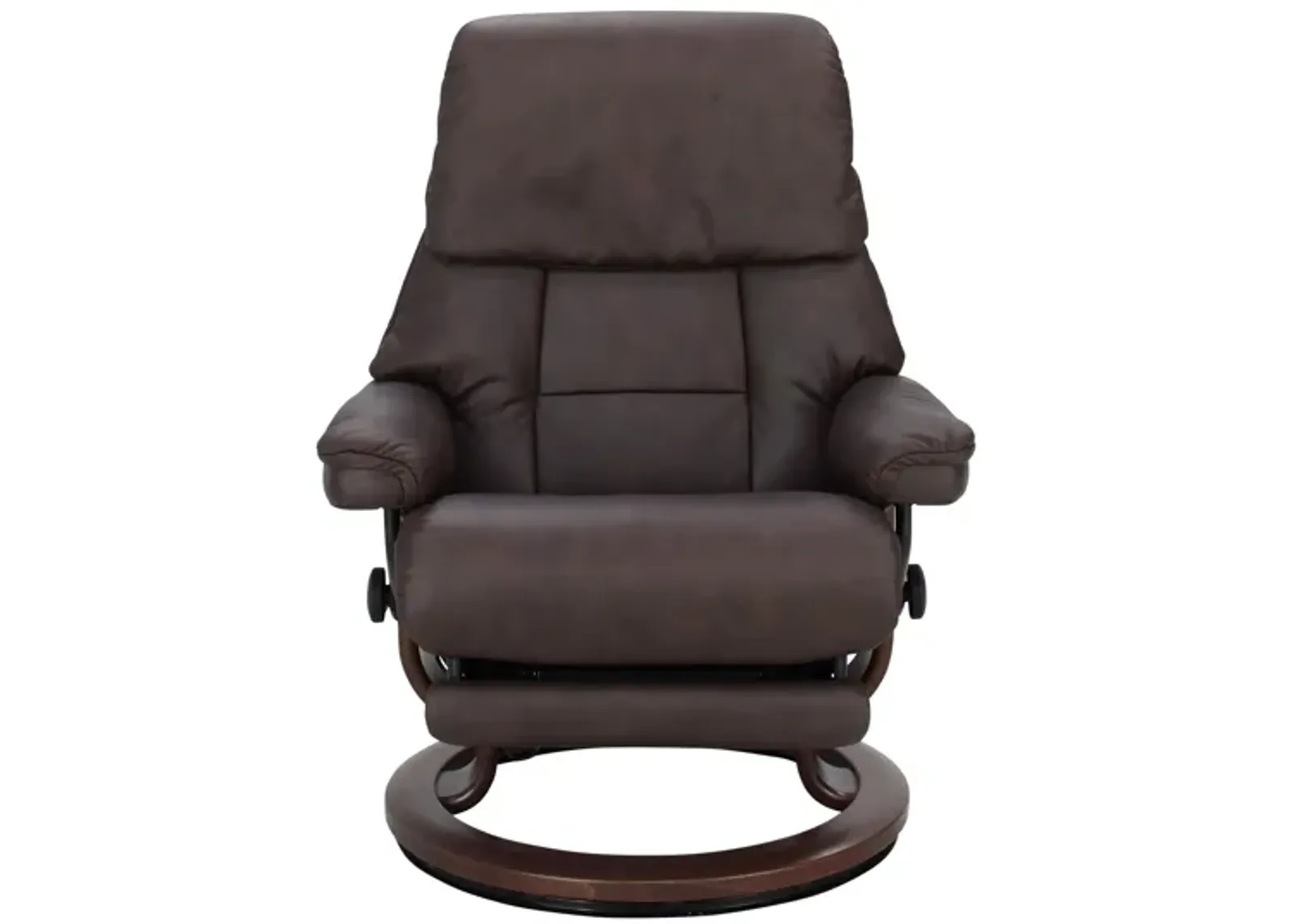 Stressless Ruby Medium Power Leg and Back Recliner in Brown by Stressless