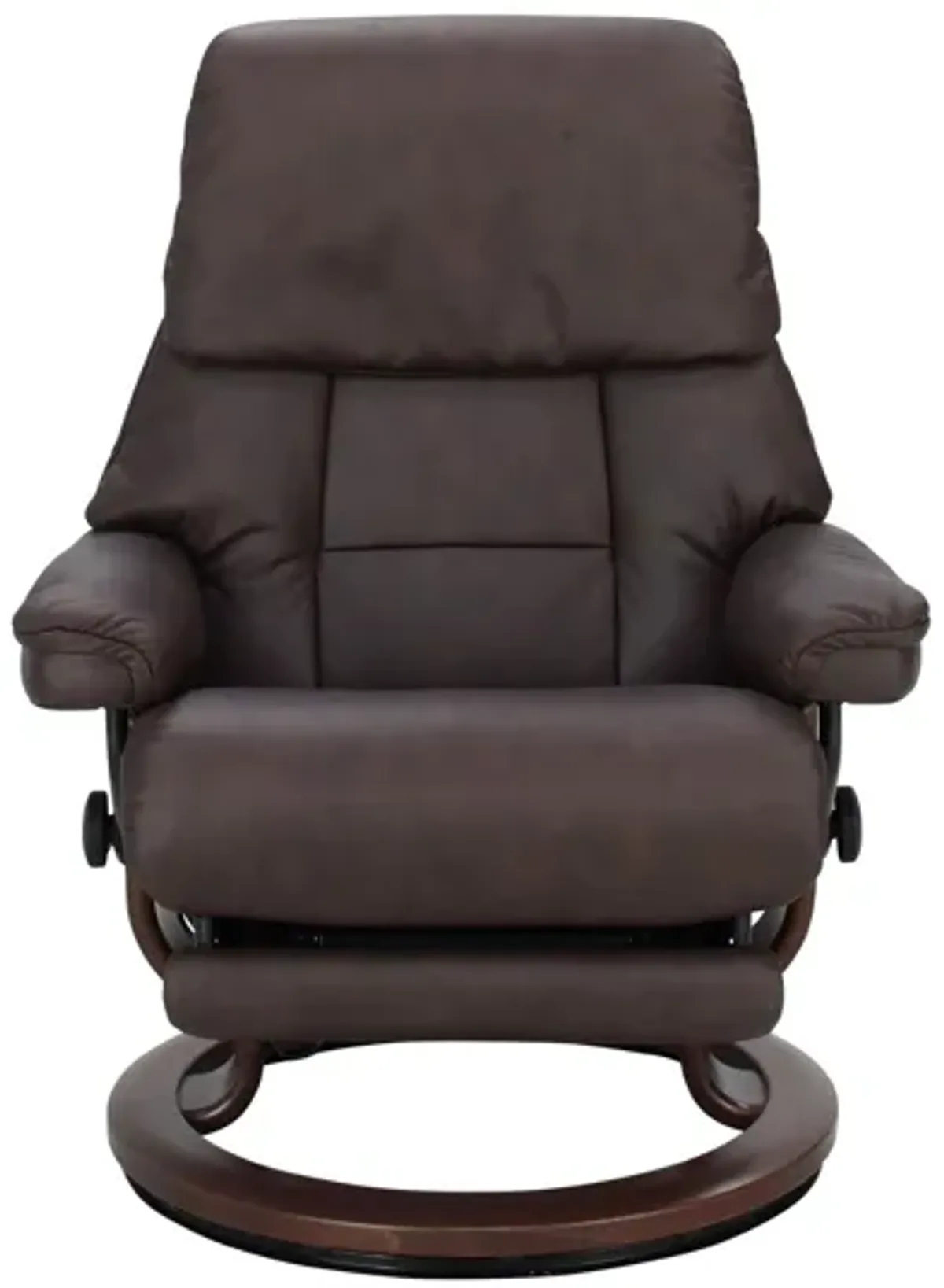 Stressless Ruby Medium Power Leg and Back Recliner in Brown by Stressless