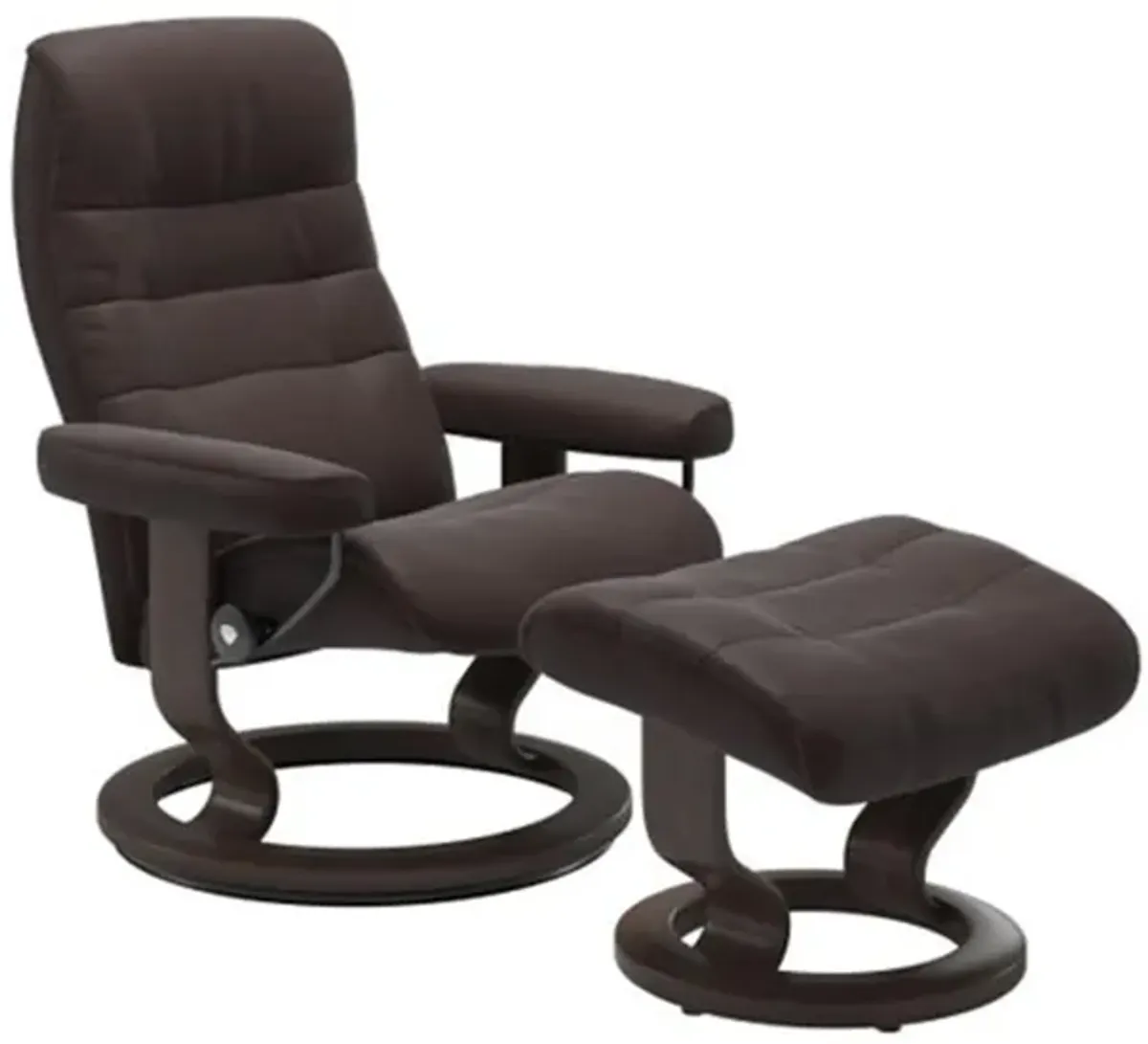 Stressless Opal Small Classic Reclining Chair and Ottoman