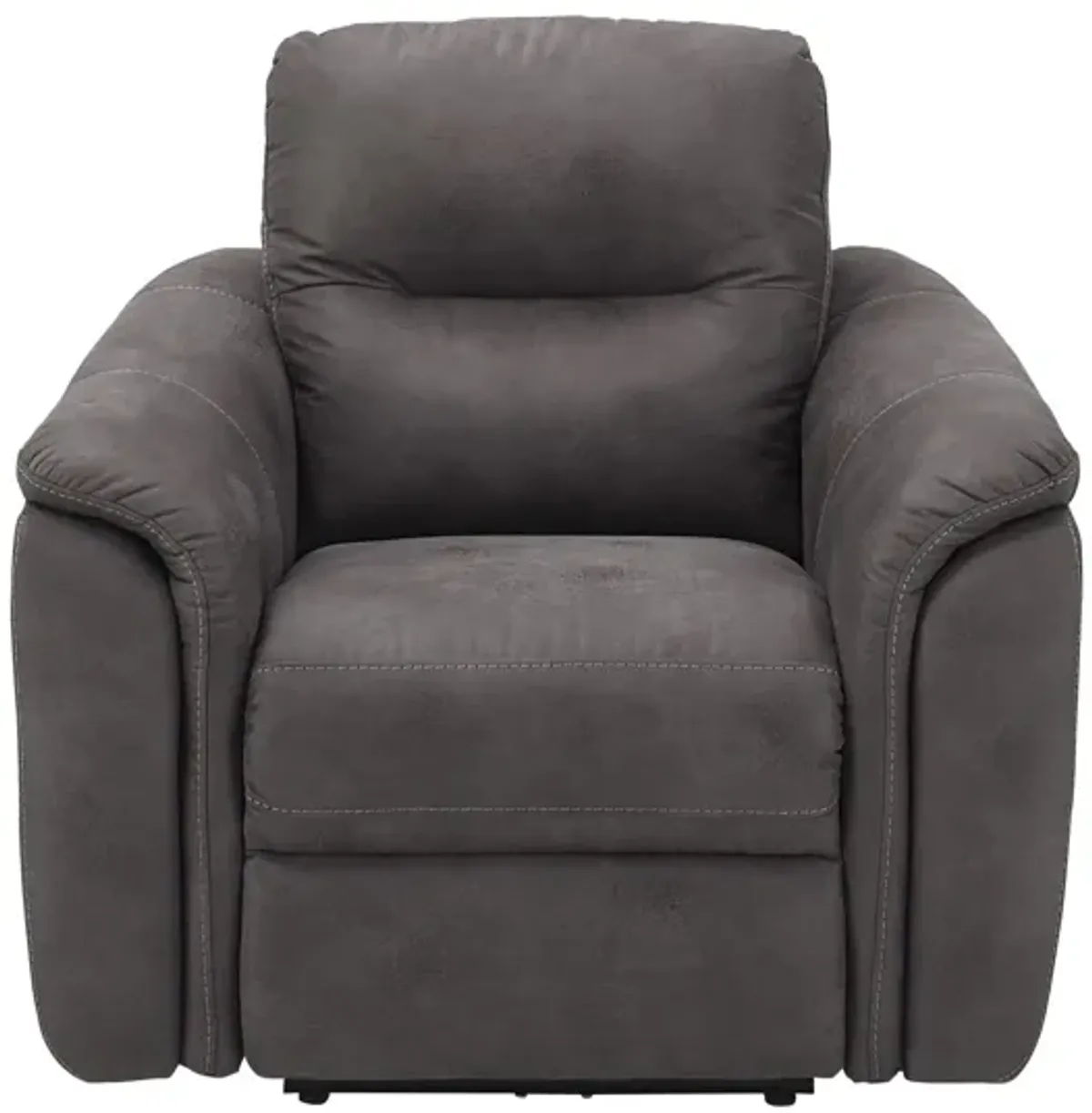 Rockland Microfiber Power Recliner in Gray by Bellanest