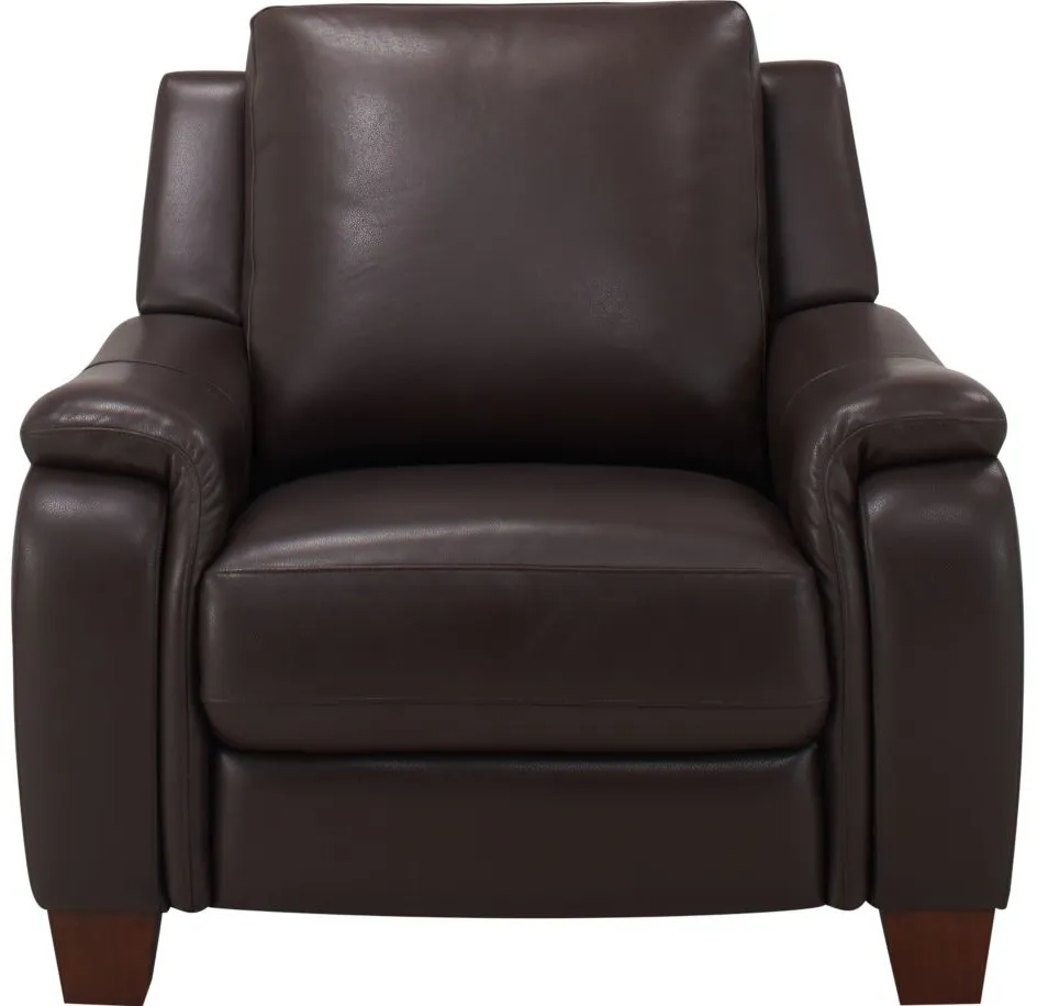Ramiro Leather Power Recliner in Brown by Bellanest