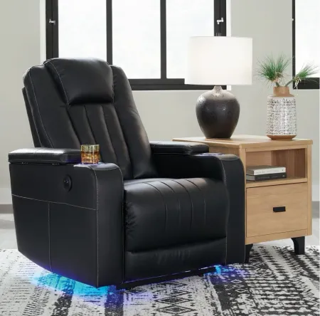 Center Point Recliner in Black by Ashley Furniture