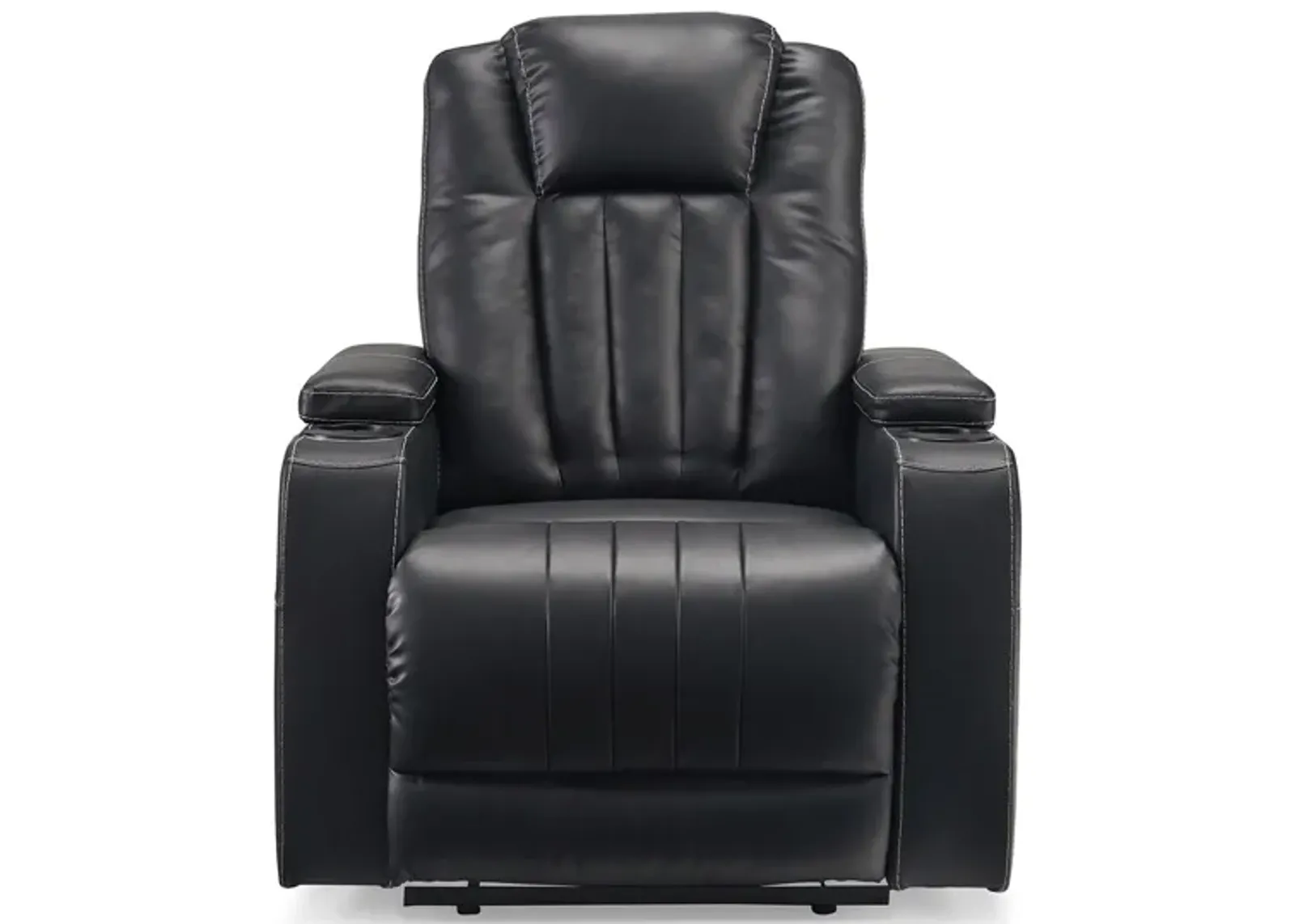 Center Point Recliner in Black by Ashley Furniture