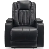 Center Point Recliner in Black by Ashley Furniture