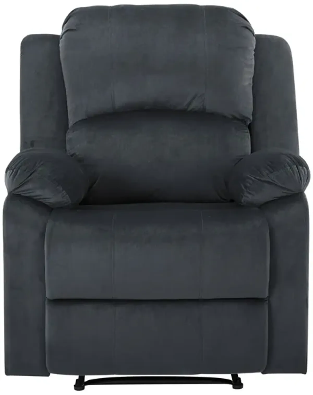 Denver Manual Recliner in Slate Gray by Lifestyle Solutions