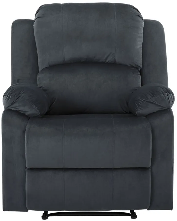 Denver Manual Recliner in Slate Gray by Lifestyle Solutions