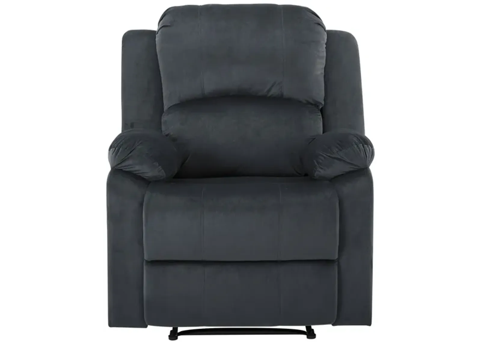 Denver Manual Recliner in Slate Gray by Lifestyle Solutions