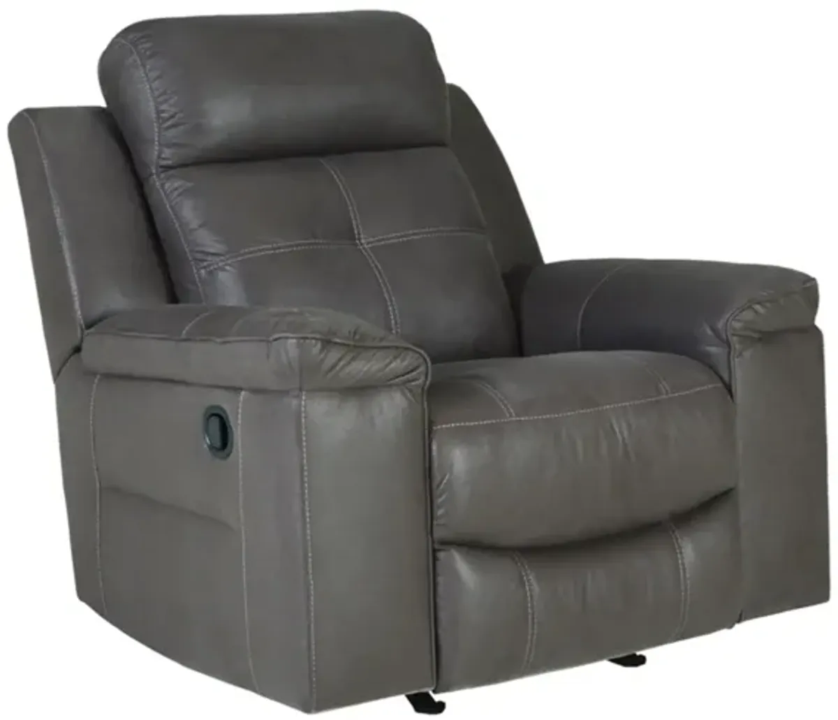 Jesolo Rocker Recliner in Dark Gray by Ashley Furniture