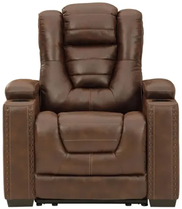Owner's Box Power Recliner with Adjustable Headrest