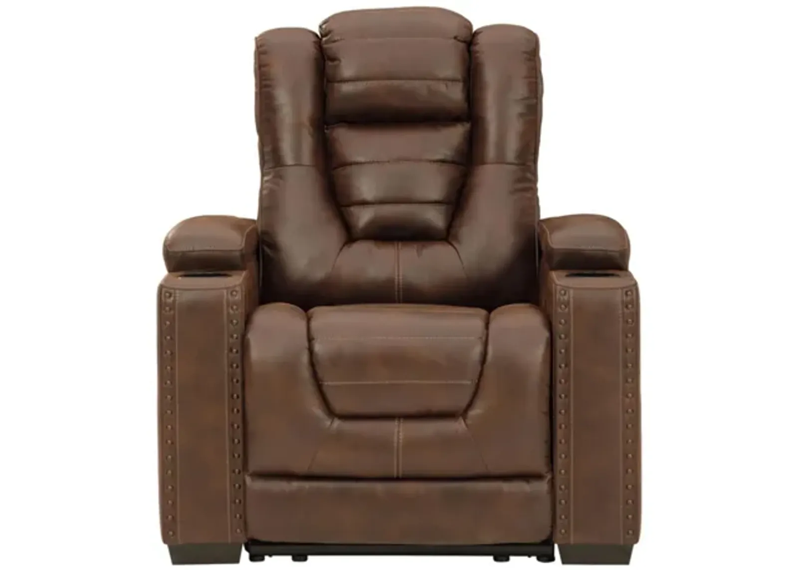 Owner's Box Power Recliner with Adjustable Headrest in Thyme by Ashley Furniture