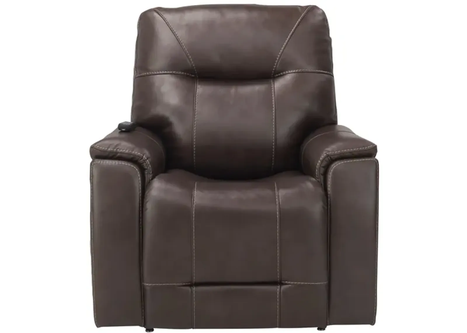 Fenton Power Lift Recliner with Power Headrest, Lumbar and Heat in Brown by Bellanest