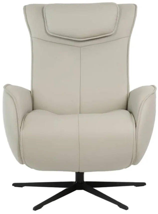 Axel Small Recliner in SL Shadow Grey with Black Star Base by Fjords USA