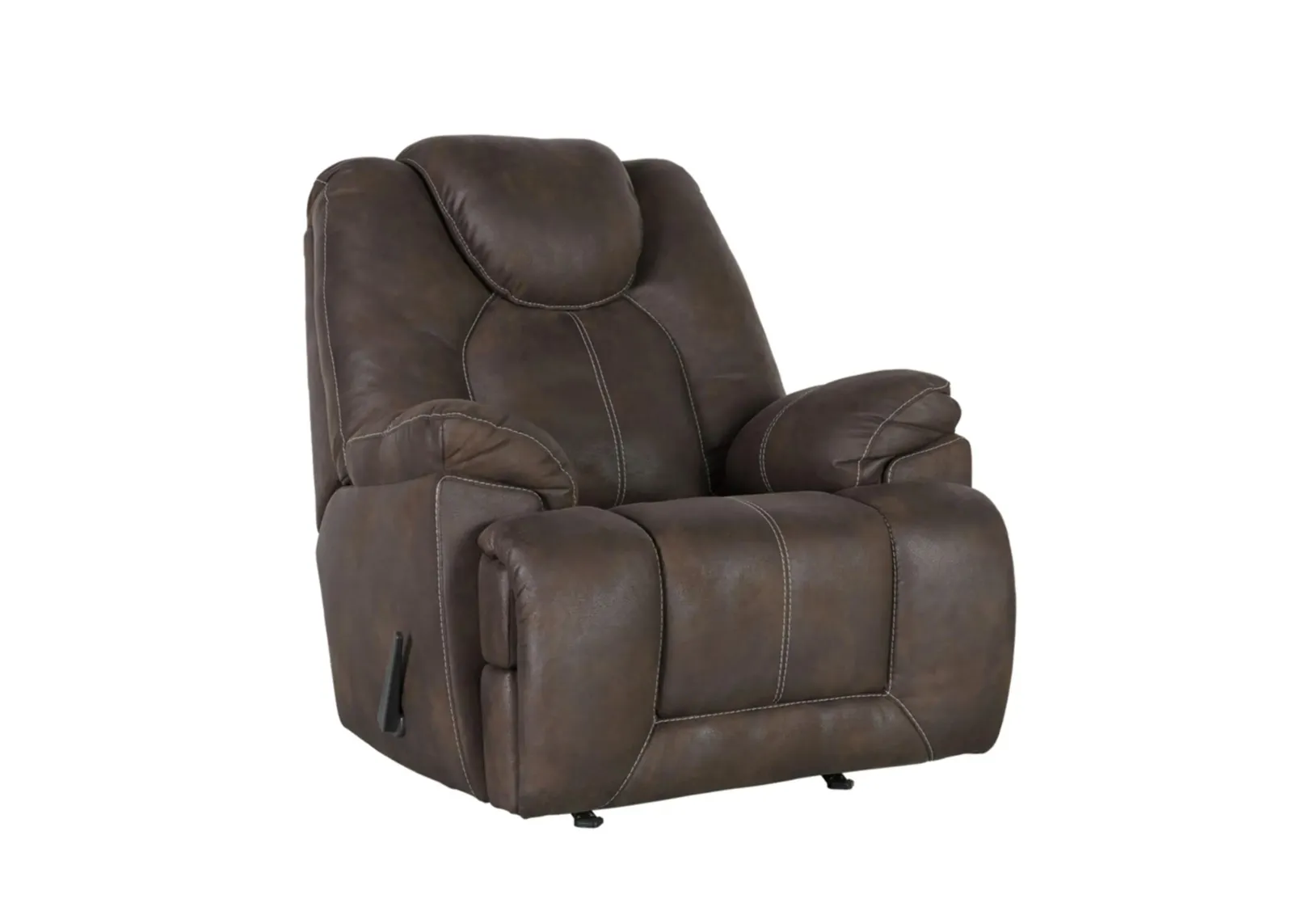 Warrior Fortress Rocker Recliner in Coffee by Ashley Furniture