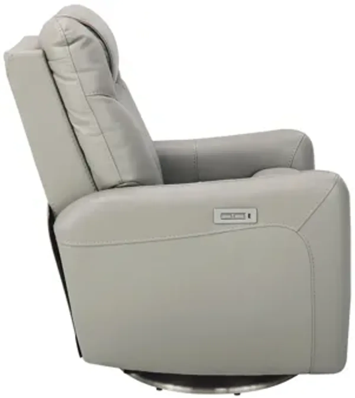 Erickson Power Layflat Swivel Recliner with Power Headrest in Gray by Bellanest