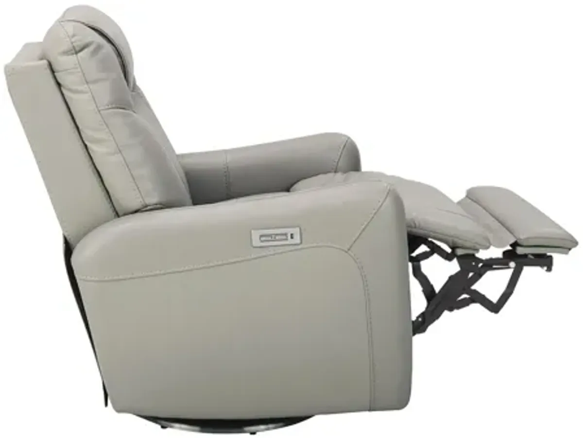 Erickson Power Layflat Swivel Recliner with Power Headrest