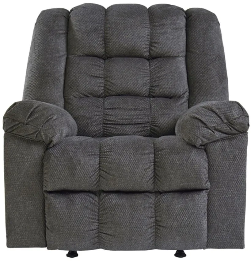 Drake Rocker Recliner in Charcoal by Ashley Furniture
