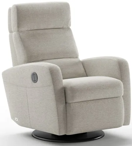 Sloped Power & Battery Recliner in Fun 496 by Luonto Furniture
