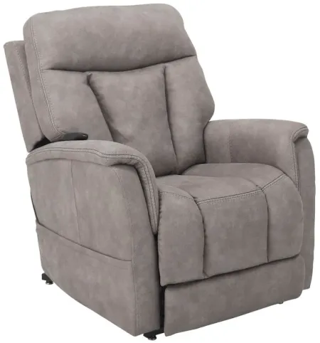 Garron Power Lift Recliner with Power Headrest and Heat in Gray by Bellanest