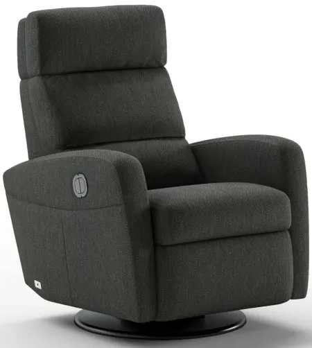 Sloped Power & Battery Recliner in Loule 630 by Luonto Furniture