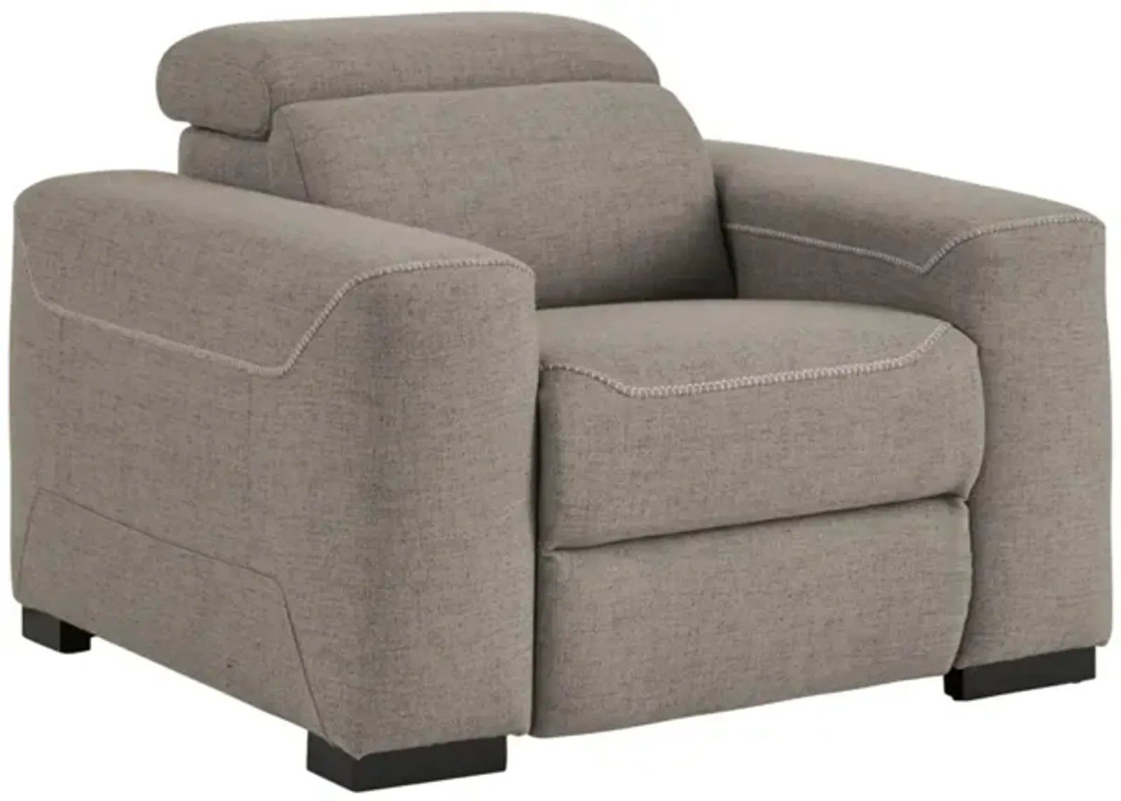 Mabton Power Recliner with Adjustable Headrest in Gray by Ashley Furniture