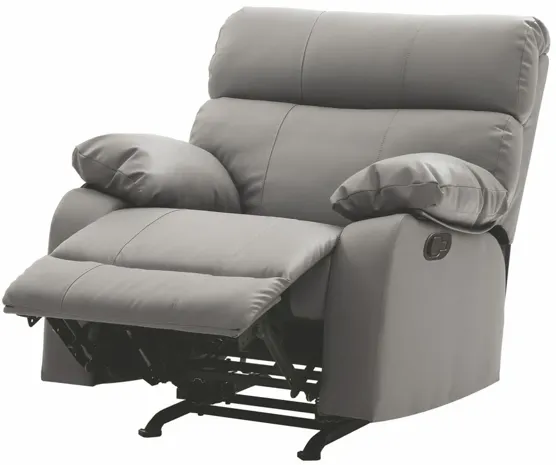 Manny Rocker Recliner in Gray by Glory Furniture