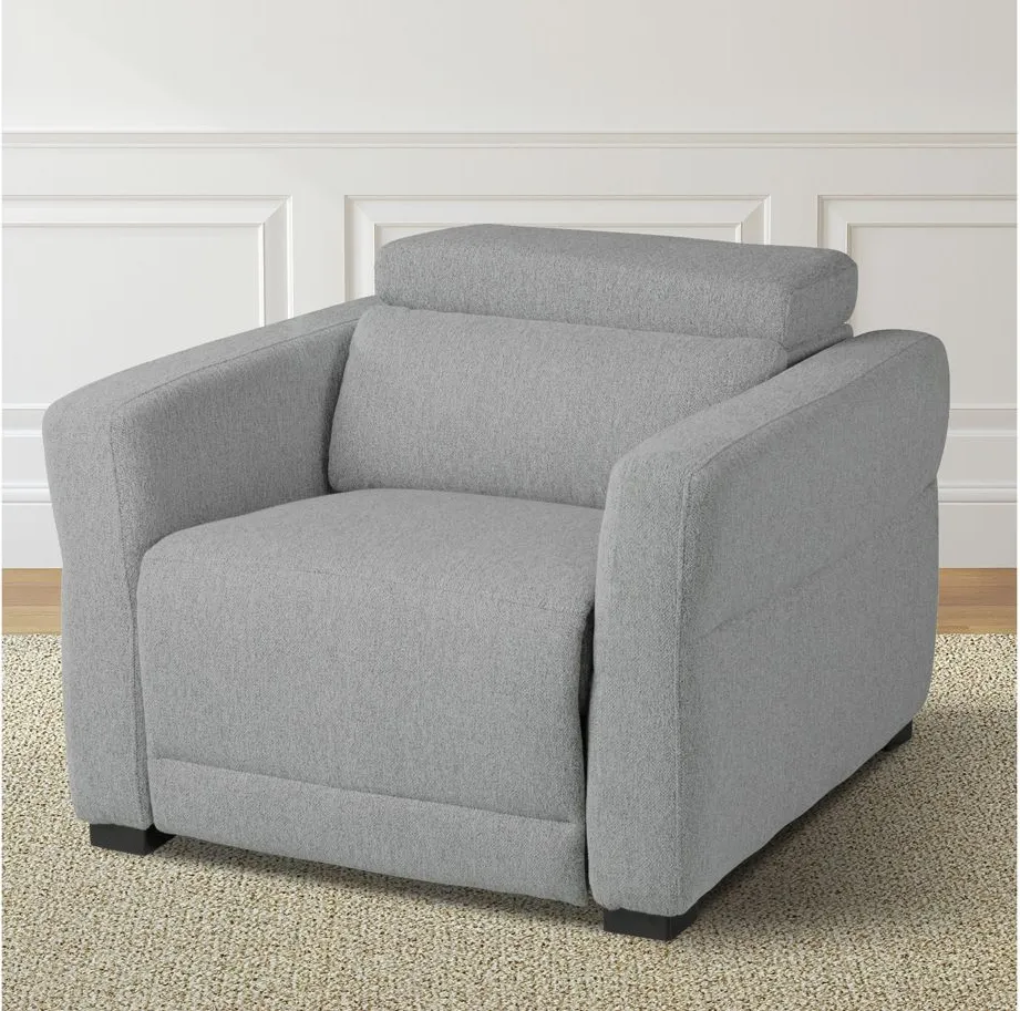 Isla Power Recliner in Gray Tweed by Steve Silver Co.