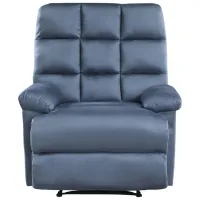 Cynthia Manual Recliner in Blue by Homelegance