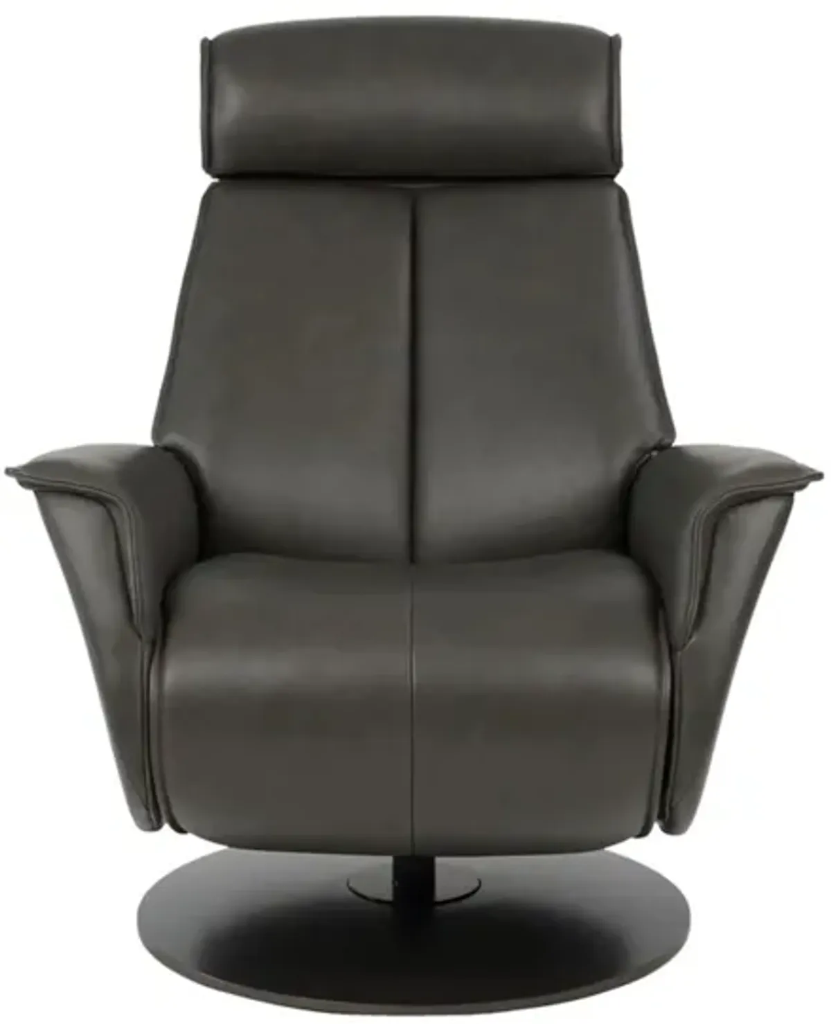 Bo Small Recliner in AL Slate with Charcoal Base by Fjords USA