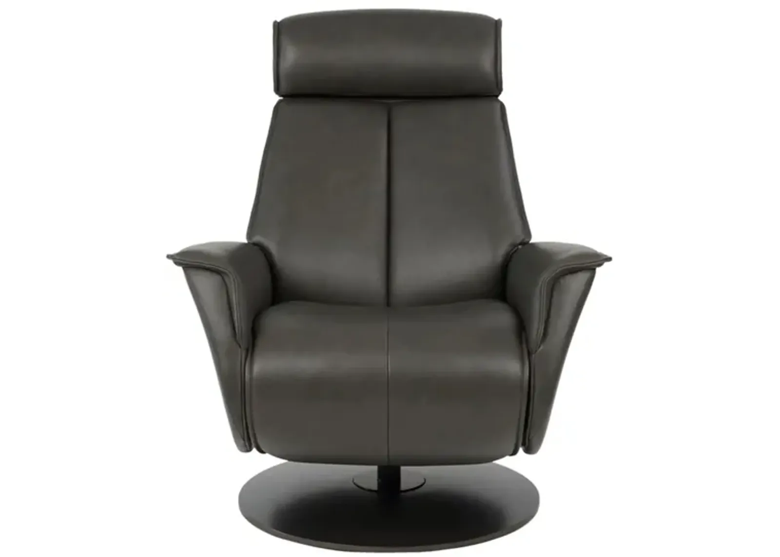 Bo Small Recliner in AL Slate with Charcoal Base by Fjords USA