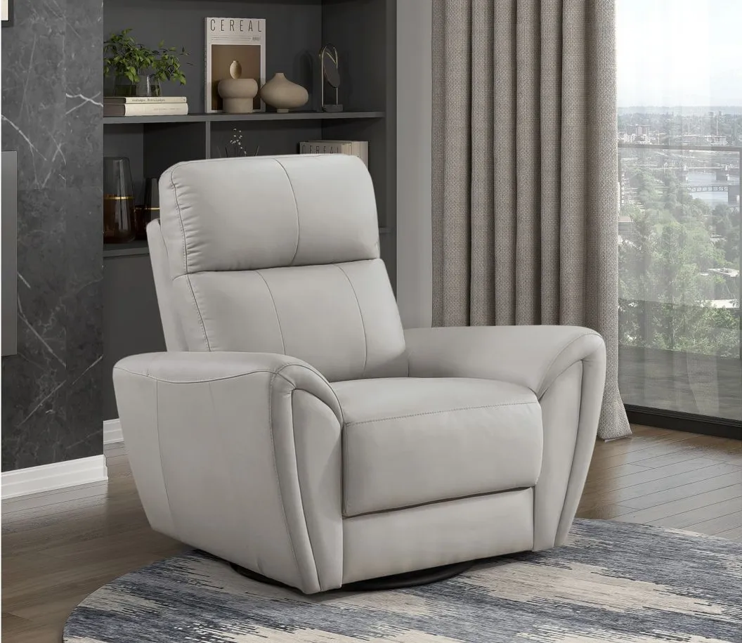 Franklin Swivel Glider Chair in Gray by Homelegance