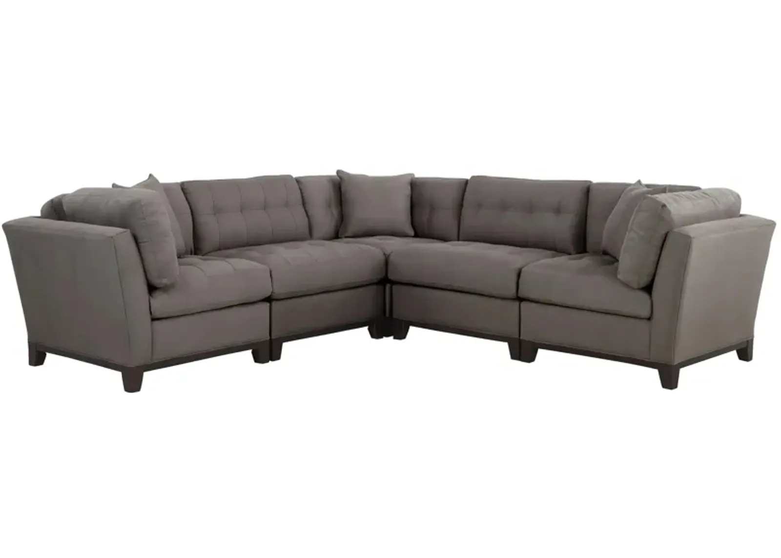 Cityscape 5-pc. Sectional in Greystone by H.M. Richards